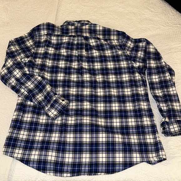 Lands End Men's Traditional Fit Flagship Flannel Shirt - Picture 2 of 4
